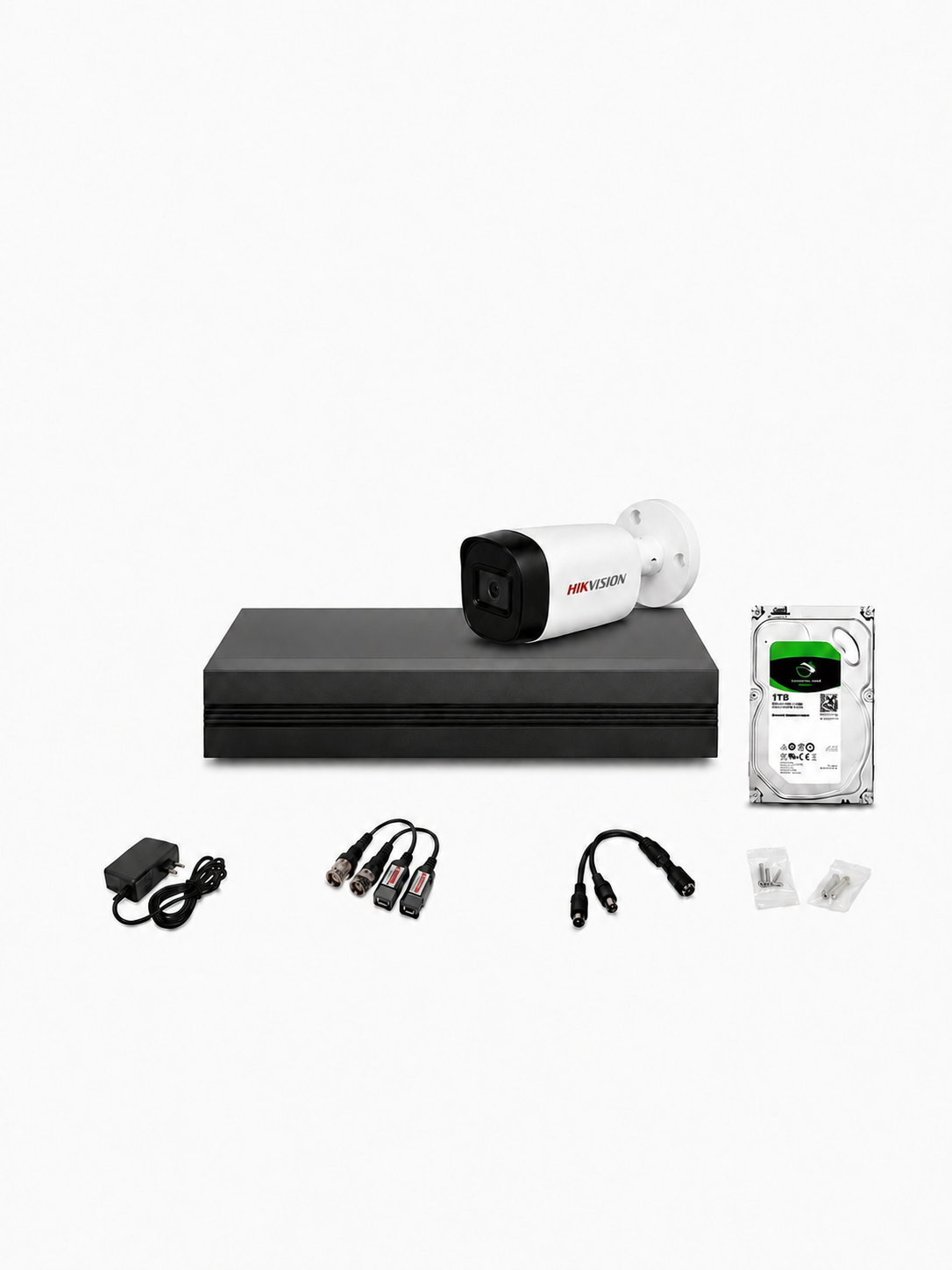 KIT de seguridad de 1 cámara FULL HD Hik Vision