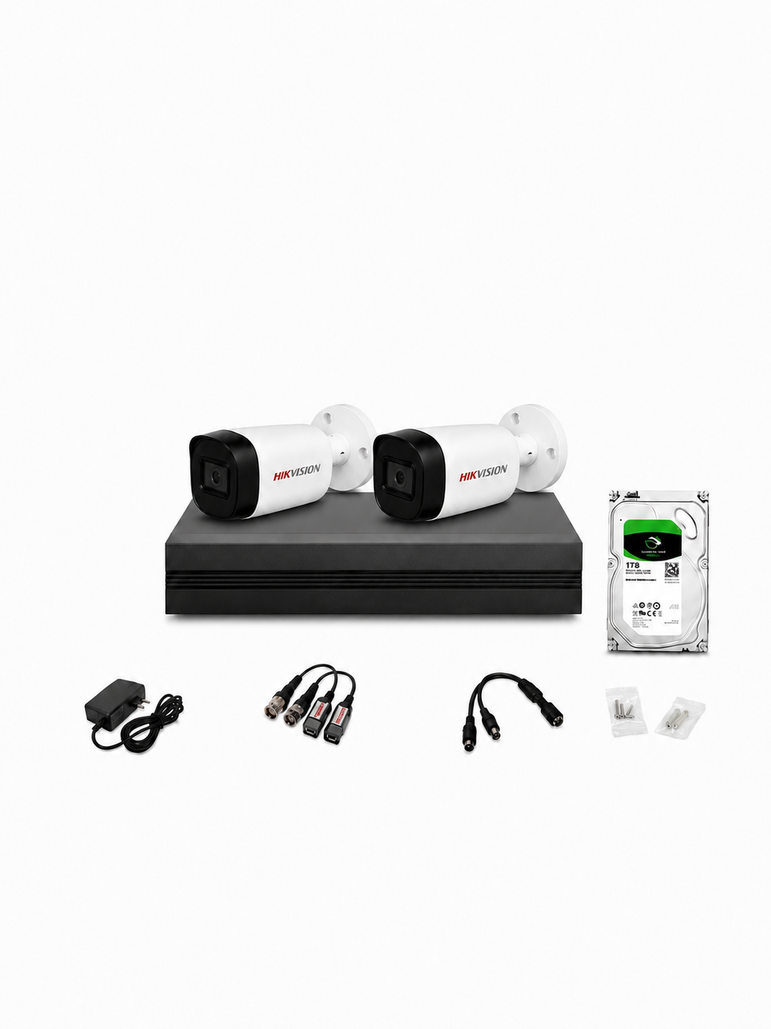 KIT de seguridad de 2 cámaras FULL HD Hik Vision